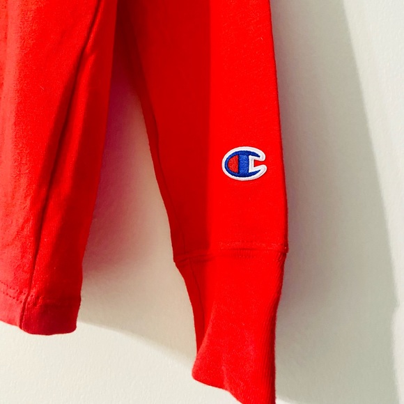 NEW Red Long Sleeve T-Shirt by CHAMPION - Picture 3 of 7